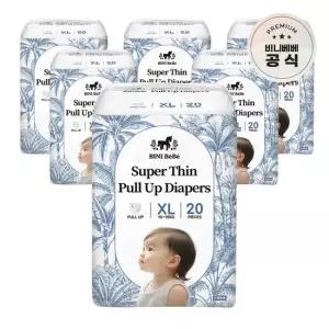 비니베베 슈퍼씬 팬티형 XL 20매 6팩