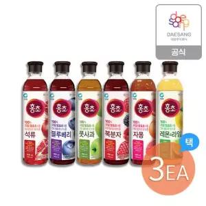 청정원 홍초 900ml 6종 3개 골라담기