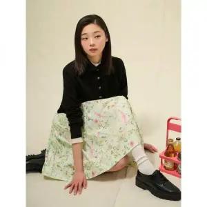 BEANPOLE LADIES 코튼 혼방 하이넥 풀오버 블랙 (BF5251C065)
