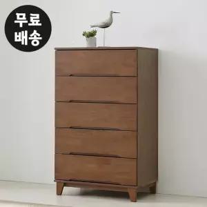 레빈 고무나무 원목 5단 서랍장 안방 체스트(800)
