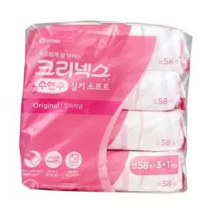크리넥스 물티슈 화장지 휴지 청소포 4입
