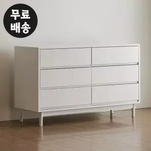 조안 원목 서랍장 와이드 체스트 3단 옷 서랍 안방