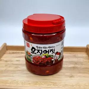 반찬단지 오징어젓갈 2kg 오징어젓 저염반찬 젖갈