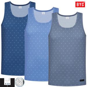 BYC80수수피마면스판민소매유색런닝3메입 MNS2005