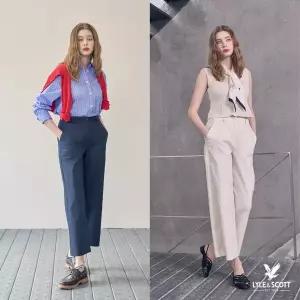 라일앤스콧 26SS 여성 코튼 나일론 네추럴 와이드 팬츠 1종