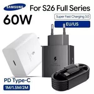 삼성 60W 충전기 초고속 타입 C PD S26 울트라 S25 FE S24 S23 S22 A56 A57 탭 S11 S10 S9