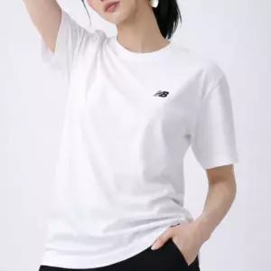 뉴발란스 반팔티셔츠 라운드 남여공용 베이직 스몰로고자수 (STANDARD FIT)