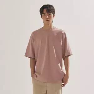 [팔랩] 남여공용 에센셜 소매 포인트 오버핏 반팔 티셔츠_PL24S5TS007