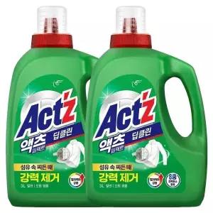 [하프클럽/]액츠 퍼펙트 딥클린 일반드럼겸용 용기 3L X 2개