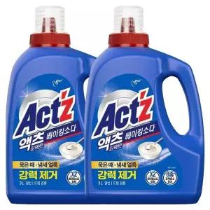 [하프클럽/]액츠 퍼펙트 베이킹소다 일반드럼겸용 용기 3L X 2개