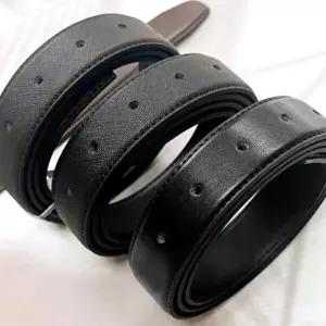 국산 플럼도트 교체용 소가죽 유공 벨트 끈 110cm-WFOZLLX