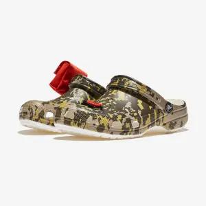 크록스 클래식 디지털 카모 클로그 WHITE CAMO 슬리퍼 샌들