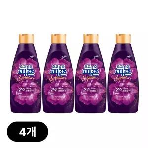 초고농축피죤 시그니처 미스틱레인 1L, 4개