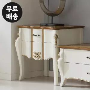 레온 마호가니 원목 엔틱 콘솔형 2단 협탁(650)