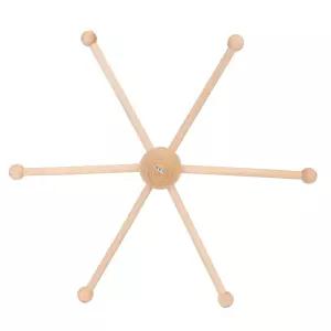 무페이 이동식 행거 나무 방 장식 바람 차임 침대 위한 6개의 다리가 달린 팔