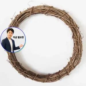 지금 필요한 원형30cm 5개입 넝쿨리스틀 브라운 수공예 부품 자연소재