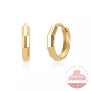 [모룬] (7월베스트) 18K 볼륨 뱀부 컷팅 원터치 링귀걸이 S 한쌍 MOE40291