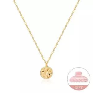 [모룬] (7월베스트) 18K 밀그레인 컷팅볼 체인 목걸이 MON40279