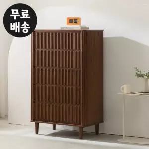뮤이 템바보드 5단 서랍장 옷 체스트 안방(800/월넛)