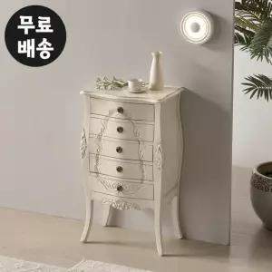 리엘 엔틱 서랍장 원목 5단 체스트 서랍 옷 안방(550)