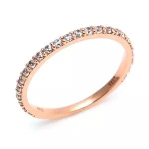 [비앤비골드] 14K 베이직 스톤링 1.5mm 테니스 반지 NPR29473