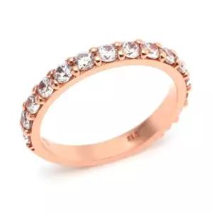 [비앤비골드] 14K 베이직 스톤링 2.5mm 테니스 반지 NPR29475