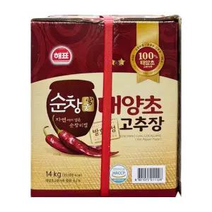[가공식품센터(무)]사조해표 순창궁 태양초고추장 14kg