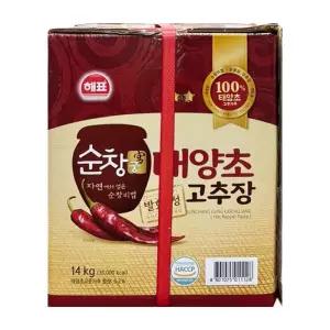 [가공식품센터(무)]사조해표 순창궁 태양초고추장 14kg