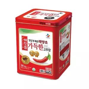 [가공식품센터(무)]CJ 해찬들 태양초 가득한고추장 14kg