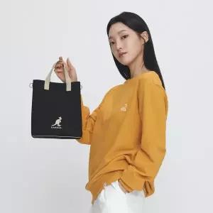 [캉골](센텀시티점)듀오 캔버스 미니 쇼퍼백 3877 블랙