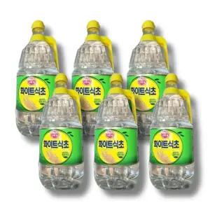 오뚜기 백식초 화이트식초 1800ml 6개