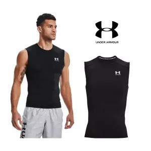 매장정품 언더아머 1361522 001 남성 UA HeatGear 컴프레션 나시 슬리브리스 100058