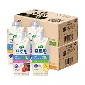 [셀렉스] 프로핏 드링크 4종 밀크바닐라/모카초콜릿/바나나/딸기초코 250ml 36입