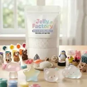 물라스틱 만들기 DIY 키트 키링 KC인증 6종 세트 물에녹는 플라스틱 투명 워터 말랑클레이 100g