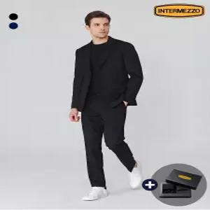[인터메조][썸머수트][사은품 증정] 컴포트 워셔블 데일리 수트 셋업 2종택1 IMGBSU003F