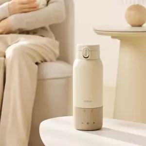 에디슨 분리형 휴대용 분유포트 무선 분유 가열 보온병 원터치 텀블러 500ml 여행용