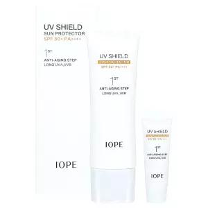 아이오페 UV 쉴드 선 프로텍터 50ml x 10ml 촉촉한선크림