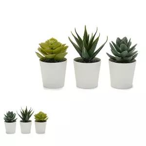제이커 플랜트 FEJKA 식물 화분 인조 다육 미니 페이카 3개 이케아 인테리어 6cm 소품