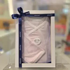 [압소바](의정부점)(26년 F/W 출산선물) 양이 소프티 배냇가운(핑크,블루)