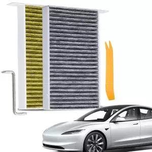 1107681-00-A 고급 활성탄 HVAC 실내 공기 필터 테슬라 모델 3 2017-2026 모델 Y 2020-2026 교체 가능