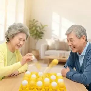 탁구공 빙고 게임 계란판 놀이 핑퐁 보드게임 노인정 어르신 레크레이션 실내 야유회 워크샵