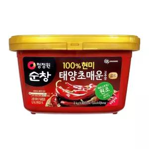 청정원 순창 100현미 태양초 매운고추장 골드 2kg