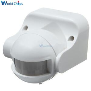 AC 220V-240V 180도 야외 IP44 보안 PIR 적외선 모션 센서 감지기 이동 스위치 MAX 12m 50Hz 3-2000LUX
