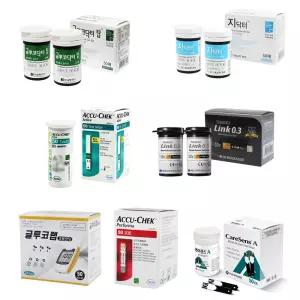 혈당시험지 50매 1박스 아큐첵 퍼포마 엑티브 지닥터 미래 3.3G플러스 케어센스 당뇨침