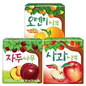 서울우유 사과나무, 오렌지, 자두 150ml X 24개 1박스