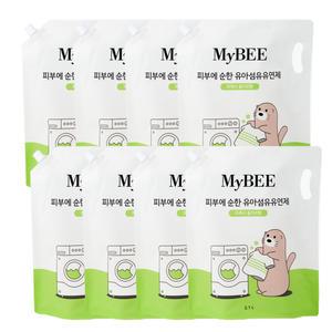 마이비 순한 유아 섬유 유연제 리필 2.1Lx8팩
