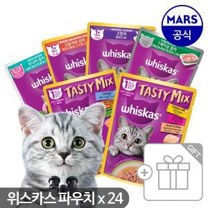 [위스카스]팩 80g x24개/고양이사료
