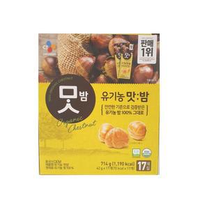CJ 유기농 맛밤 714g 42g 17개 코스트코 대용량