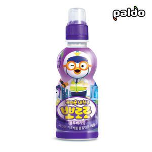 팔도 뽀로로음료수 블루베리맛235ml 24개 블루베리맛주스 키즈음료수 아이간식 어린이음료