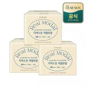 [보리보리/깨끗한나라]디어스킨 리얼모달 중형 16P x 3팩